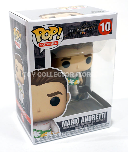 Mario Andretti 10 POP Vinyl Figure 1969 Indy 500 Winner Funko Pop Vinyl Figure